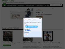 Tablet Screenshot of militaryhumor.net